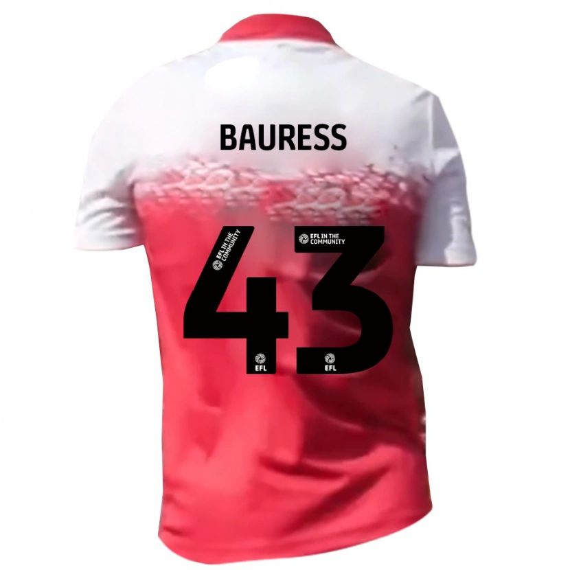 Danxen Damen Joe Bauress #43 Rot Weiß Heimtrikot Trikot 2025/26 T-Shirt Schweiz