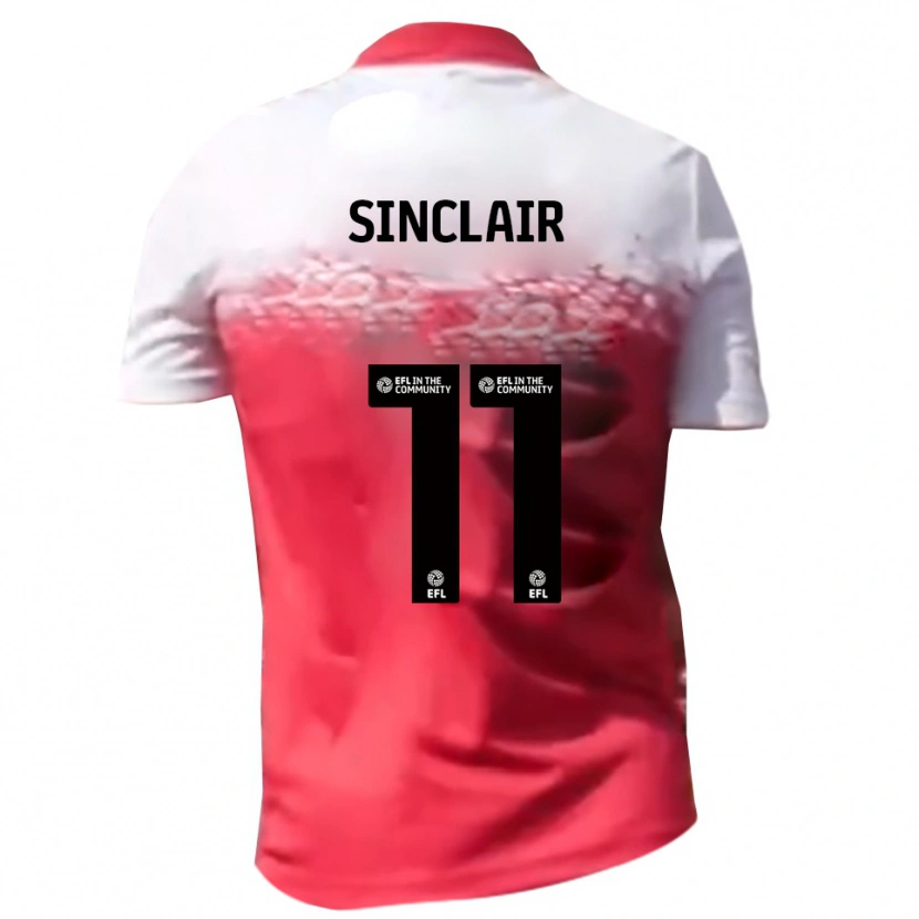 Danxen Damen Isaac Sinclair #11 Rot Weiß Heimtrikot Trikot 2025/26 T-Shirt Schweiz