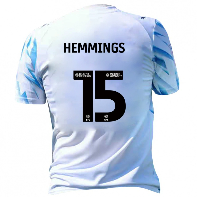 Danxen Damen Kane Hemmings #15 Weiß Himmelblau Heimtrikot Trikot 2025/26 T-Shirt Schweiz