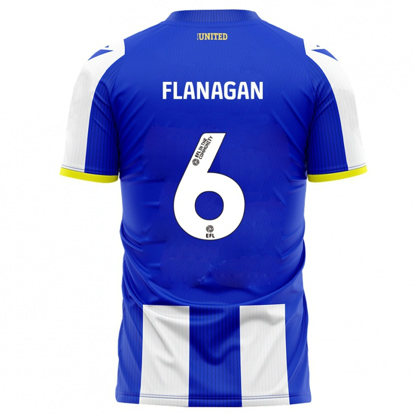 Danxen Damen Tom Flanagan #6 Blau Weiß Heimtrikot Trikot 2025/26 T-Shirt Schweiz