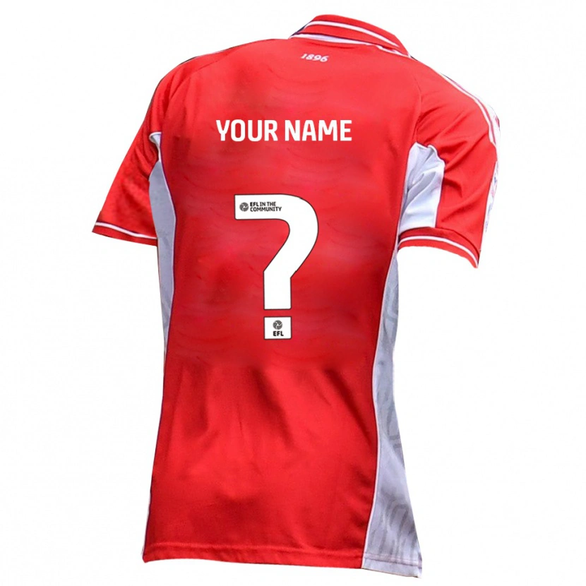 Danxen Damen Ihren Namen #0 Rot Weiß Heimtrikot Trikot 2025/26 T-Shirt Schweiz