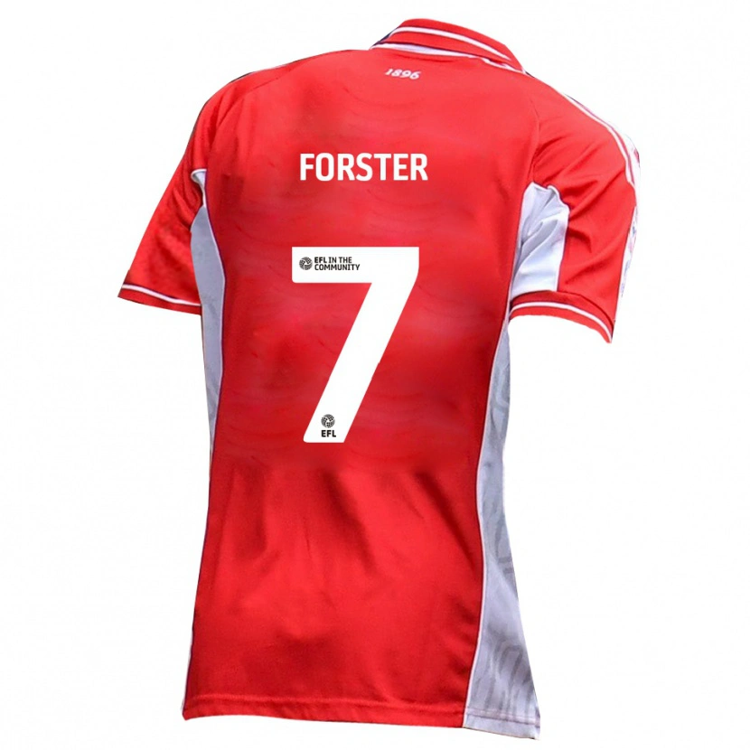 Danxen Damen Harry Forster #7 Rot Weiß Heimtrikot Trikot 2025/26 T-Shirt Schweiz