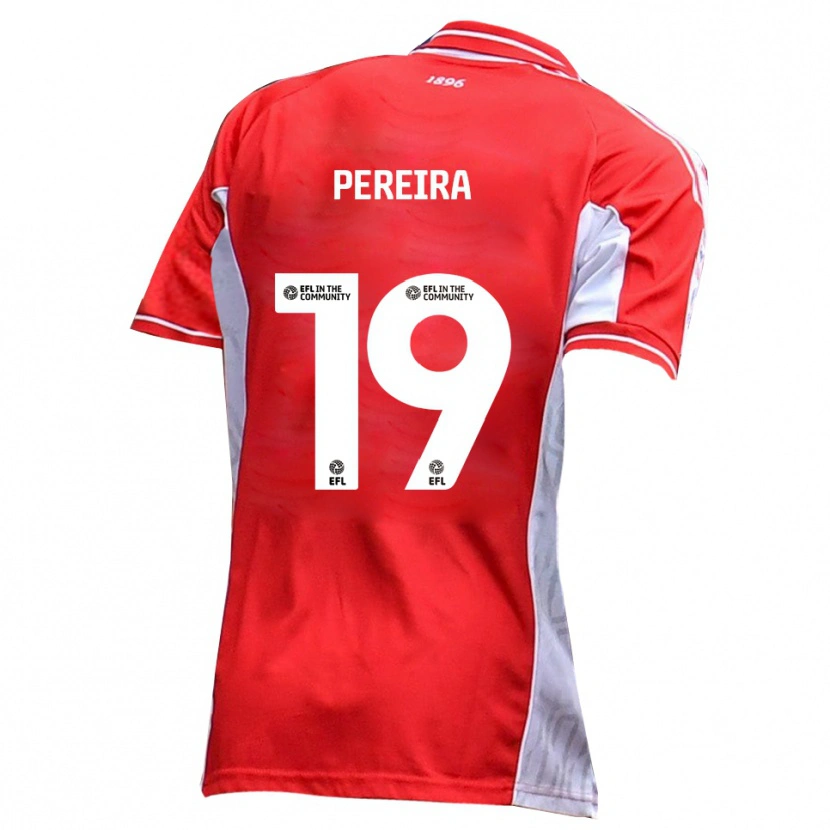 Danxen Damen Dion Pereira #19 Rot Weiß Heimtrikot Trikot 2025/26 T-Shirt Schweiz