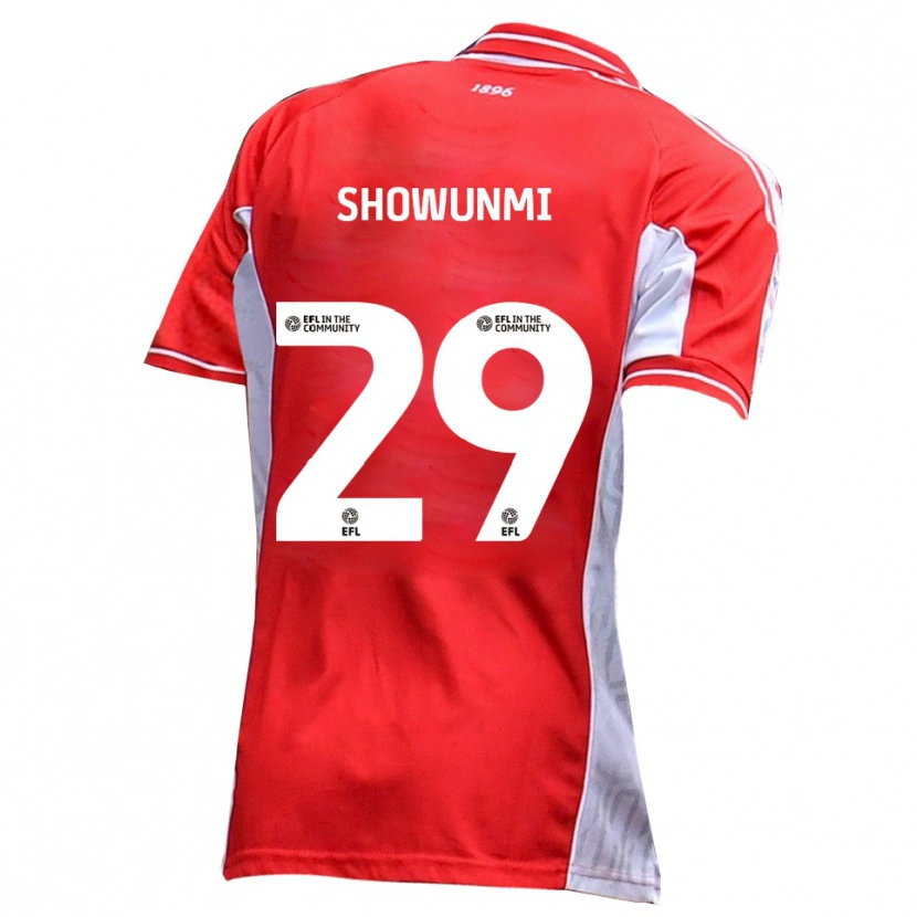 Danxen Damen Tola Showunmi #29 Rot Weiß Heimtrikot Trikot 2025/26 T-Shirt Schweiz