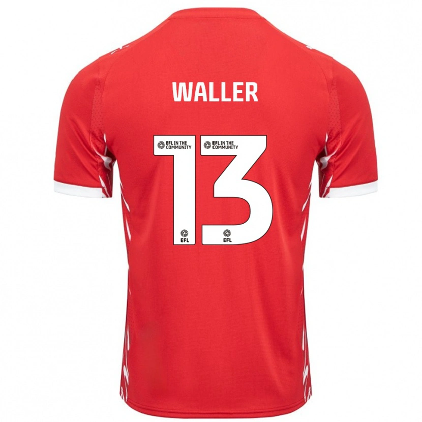 Danxen Damen Sam Waller #13 Rot Weiß Heimtrikot Trikot 2025/26 T-Shirt Schweiz