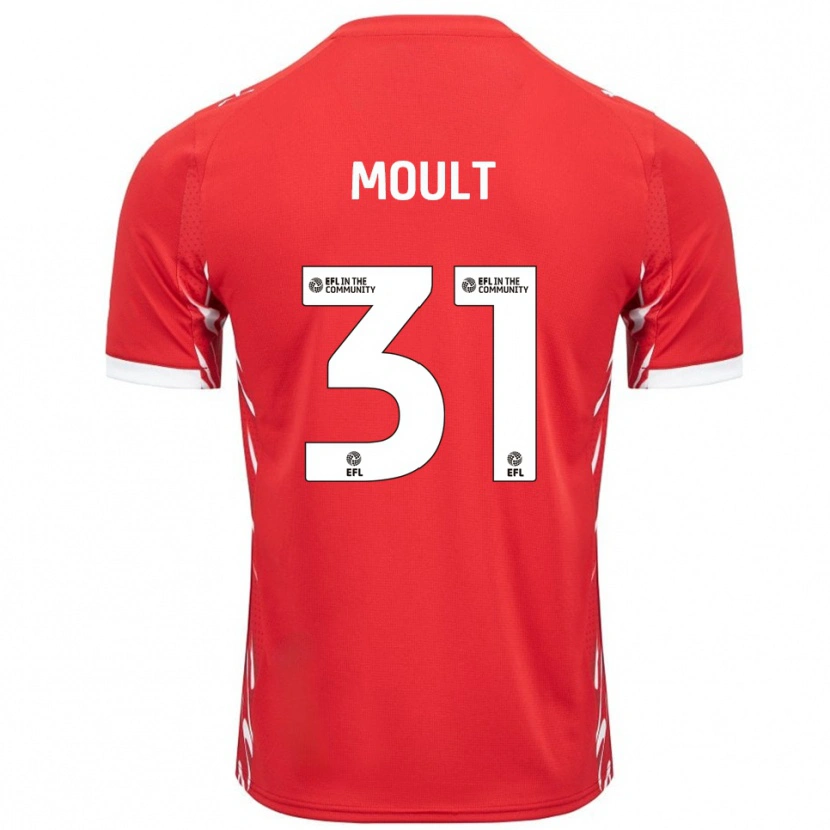Danxen Damen Louis Moult #31 Rot Weiß Heimtrikot Trikot 2025/26 T-Shirt Schweiz