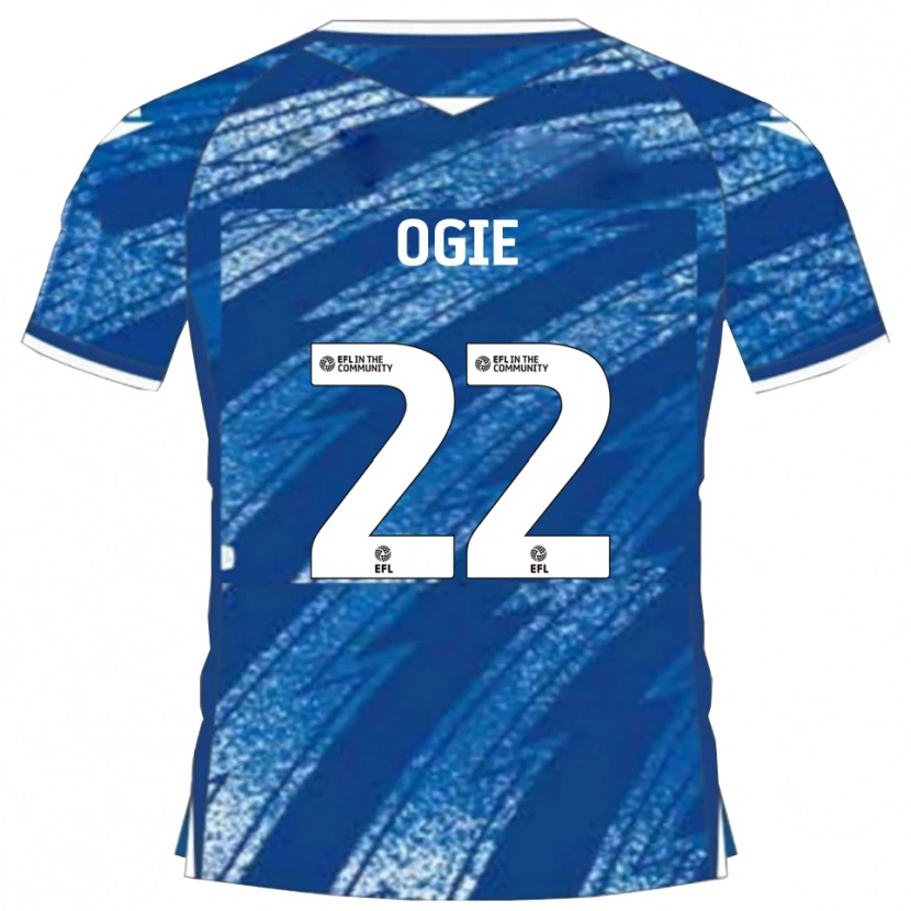 Danxen Damen Shadrach Ogie #22 Blau Weiß Heimtrikot Trikot 2025/26 T-Shirt Schweiz