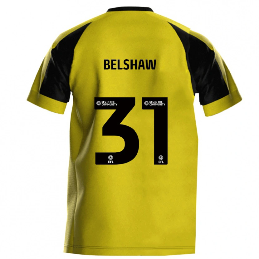Danxen Damen James Belshaw #31 Gelb Grau Heimtrikot Trikot 2025/26 T-Shirt Schweiz