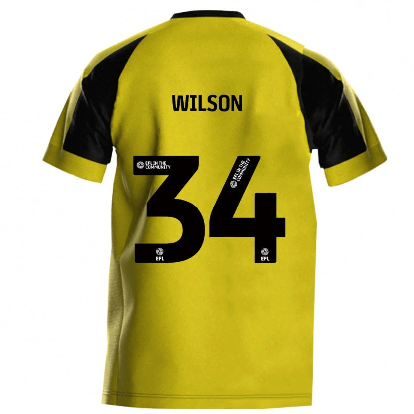 Danxen Damen Robbie Wilson #34 Gelb Grau Heimtrikot Trikot 2025/26 T-Shirt Schweiz