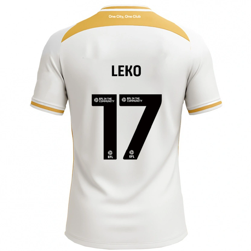 Danxen Damen Jonathan Leko #17 Weiß Gold Heimtrikot Trikot 2025/26 T-Shirt Schweiz