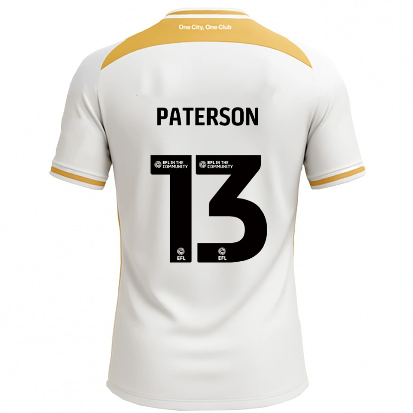 Danxen Damen Callum Paterson #13 Weiß Gold Heimtrikot Trikot 2025/26 T-Shirt Schweiz