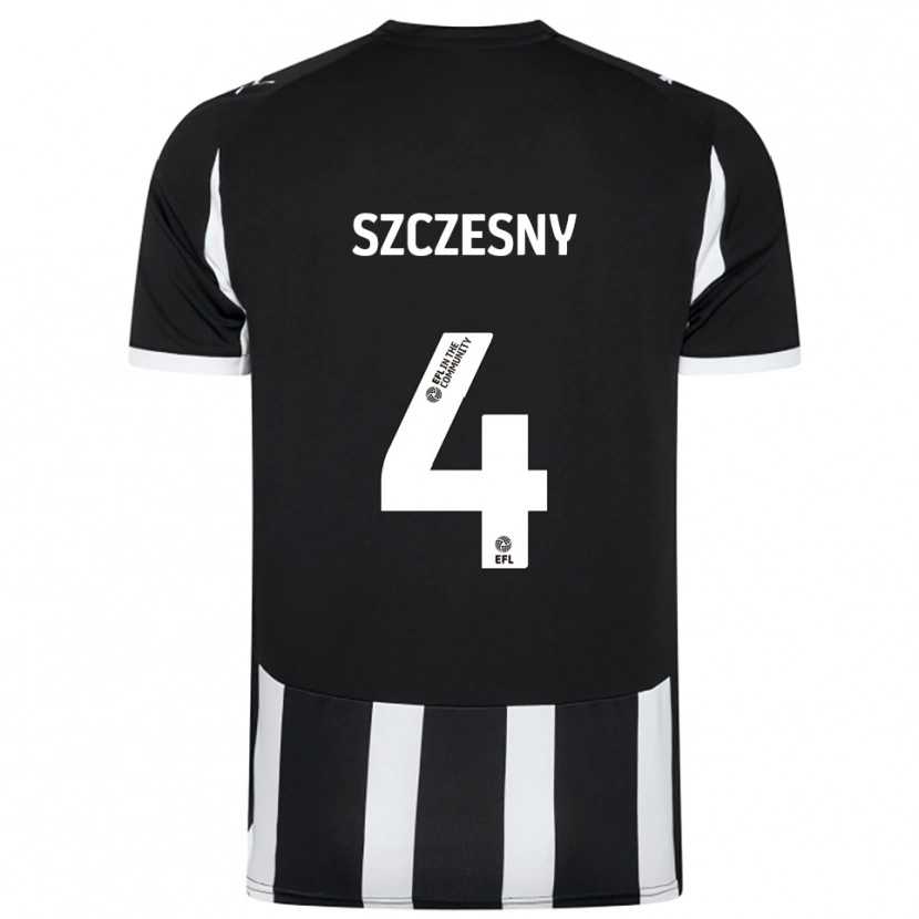 Danxen Damen Nikos Szczesny #4 Schwarz Weiß Heimtrikot Trikot 2025/26 T-Shirt Schweiz