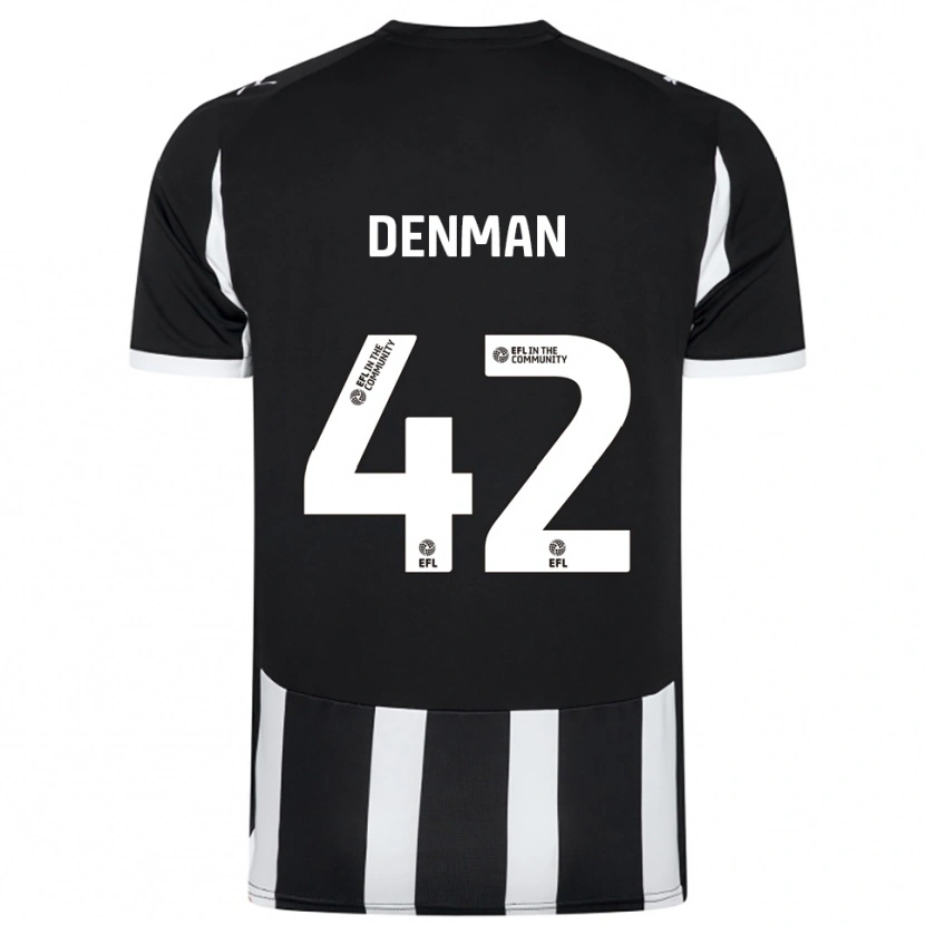 Danxen Damen Zac Denman #42 Schwarz Weiß Heimtrikot Trikot 2025/26 T-Shirt Schweiz