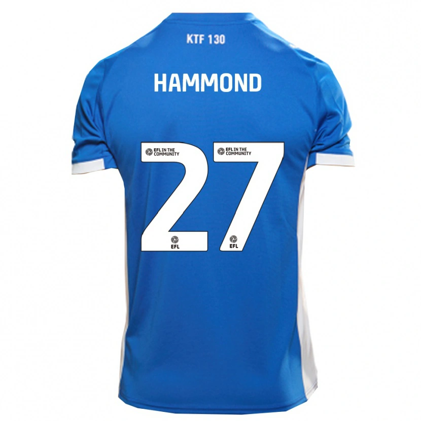 Danxen Damen Oliver Hammond #27 Blau Weiß Heimtrikot Trikot 2025/26 T-Shirt Schweiz