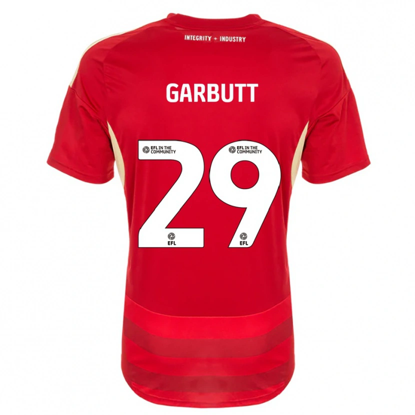 Danxen Damen Luke Garbutt #29 Rot Weiß Heimtrikot Trikot 2025/26 T-Shirt Schweiz