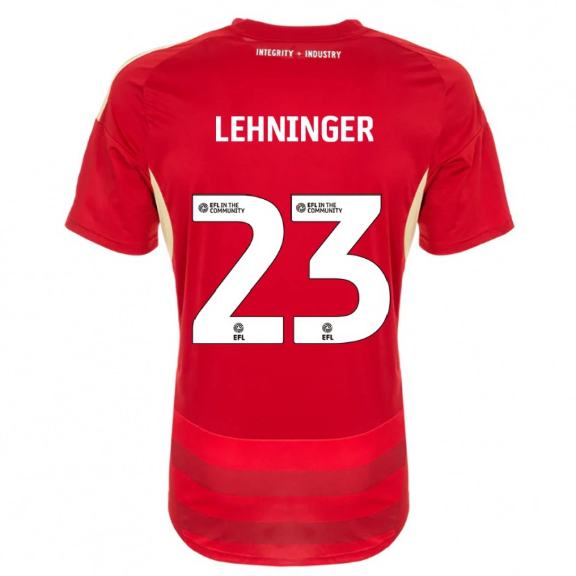 Danxen Damen Saskia Lehninger #23 Rot Weiß Heimtrikot Trikot 2025/26 T-Shirt Schweiz