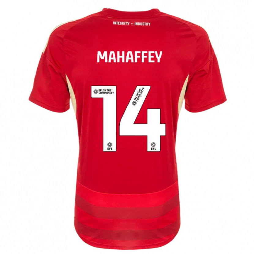 Danxen Damen Caitlin Mahaffey #14 Rot Weiß Heimtrikot Trikot 2025/26 T-Shirt Schweiz