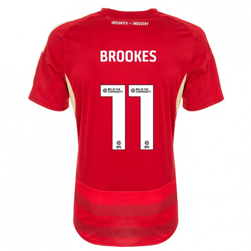 Danxen Damen Evie Brookes #11 Rot Weiß Heimtrikot Trikot 2025/26 T-Shirt Schweiz