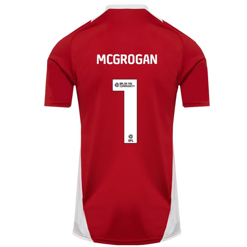Danxen Damen Emily Mcgrogan #1 Rot Weiß Gold Heimtrikot Trikot 2025/26 T-Shirt Schweiz