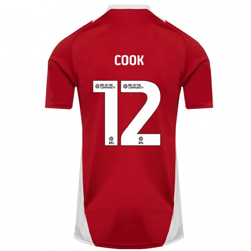 Danxen Damen Izzy Cook #12 Rot Weiß Gold Heimtrikot Trikot 2025/26 T-Shirt Schweiz