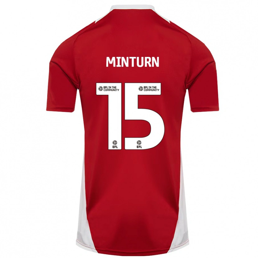 Danxen Damen Harrison Minturn #15 Rot Weiß Gold Heimtrikot Trikot 2025/26 T-Shirt Schweiz