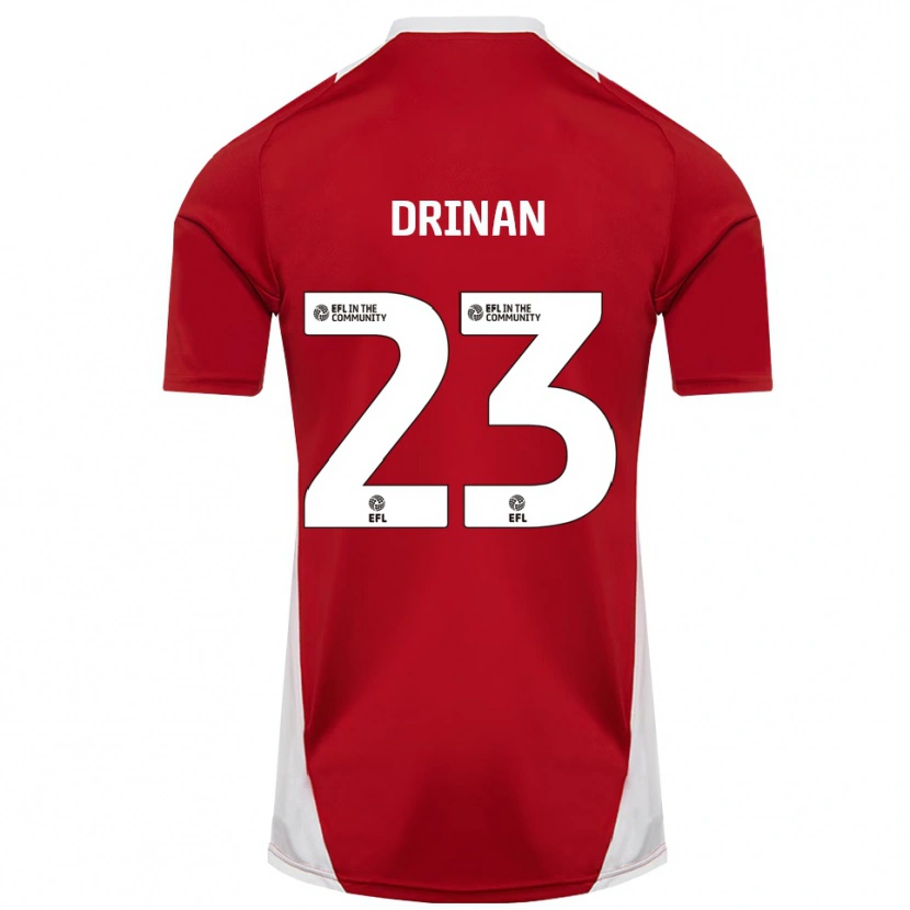 Danxen Damen Aaron Drinan #23 Rot Weiß Gold Heimtrikot Trikot 2025/26 T-Shirt Schweiz
