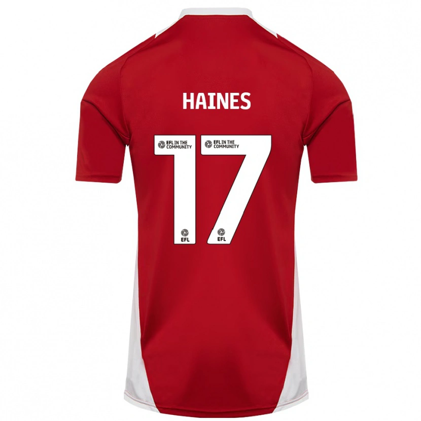 Danxen Damen Elise Haines #17 Rot Weiß Gold Heimtrikot Trikot 2025/26 T-Shirt Schweiz