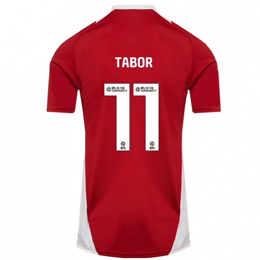 Danxen Damen Jake Tabor #11 Rot Weiß Gold Heimtrikot Trikot 2025/26 T-Shirt Schweiz