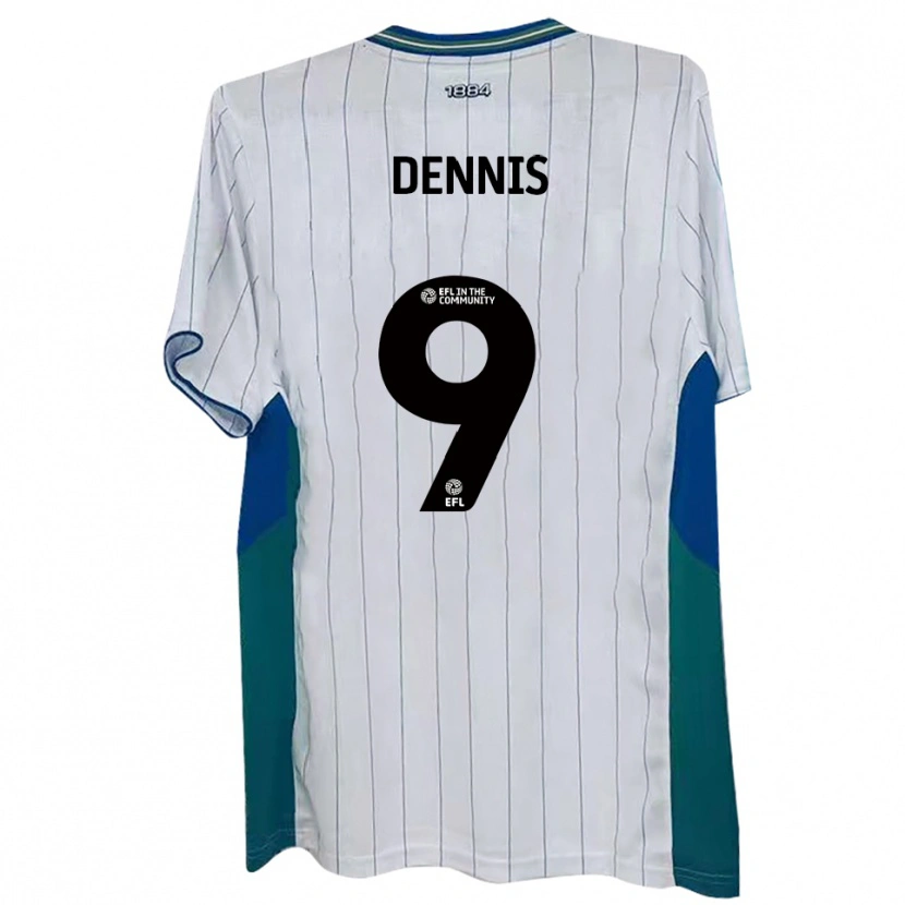 Danxen Damen Kristian Dennis #9 Weiß Grün Blau Heimtrikot Trikot 2025/26 T-Shirt Schweiz