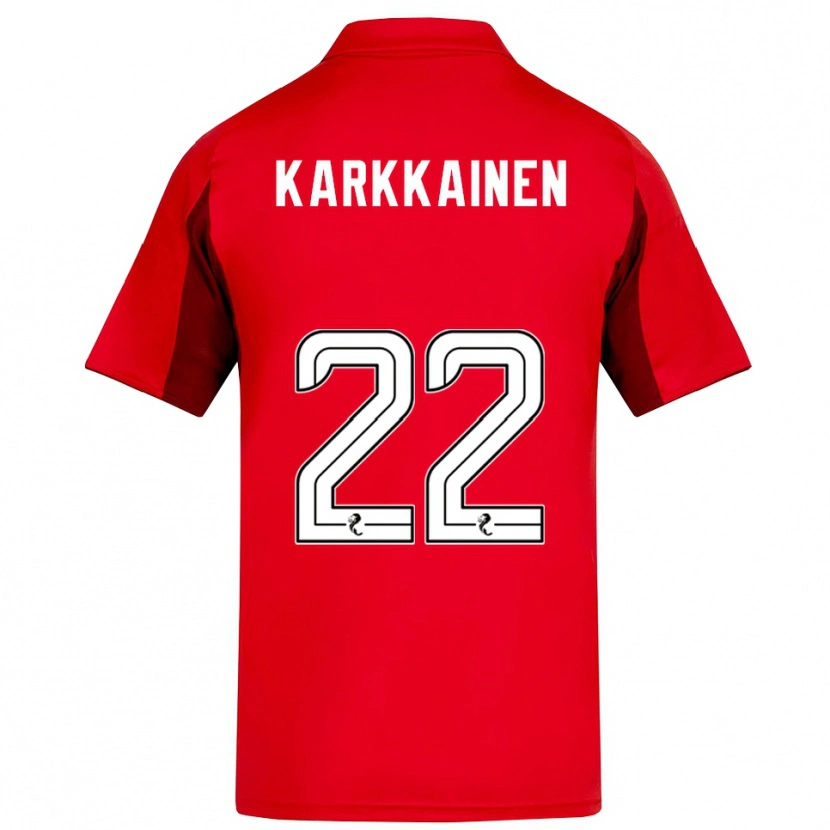 Danxen Damen Elena Kärkkäinen #22 Rot Burgunderrot Heimtrikot Trikot 2025/26 T-Shirt Schweiz