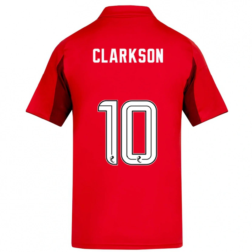 Danxen Damen Leighton Clarkson #10 Rot Burgunderrot Heimtrikot Trikot 2025/26 T-Shirt Schweiz