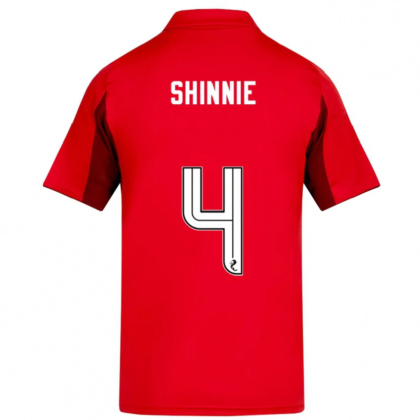 Danxen Damen Graeme Shinnie #4 Rot Burgunderrot Heimtrikot Trikot 2025/26 T-Shirt Schweiz