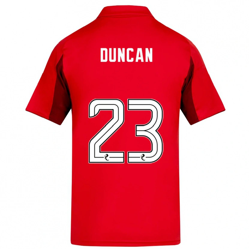 Danxen Damen Ryan Duncan #23 Rot Burgunderrot Heimtrikot Trikot 2025/26 T-Shirt Schweiz