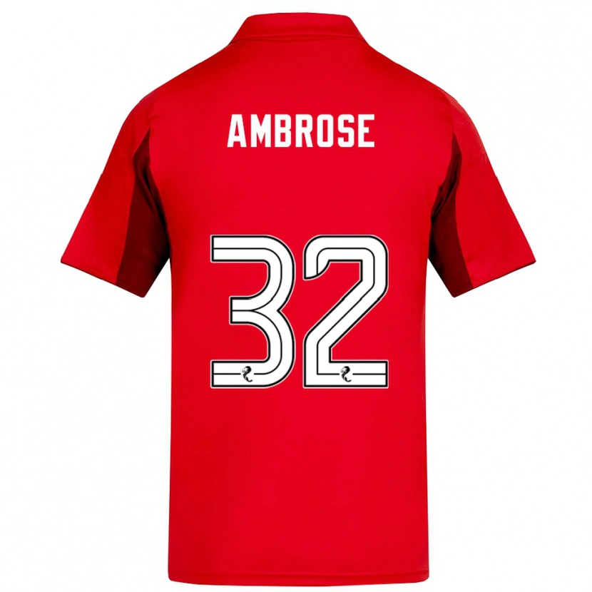 Danxen Damen Peter Ambrose #32 Rot Burgunderrot Heimtrikot Trikot 2025/26 T-Shirt Schweiz