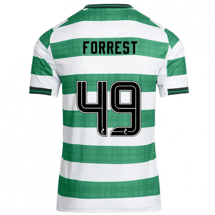 Danxen Damen James Forrest #49 Grün Weiß Heimtrikot Trikot 2025/26 T-Shirt Schweiz