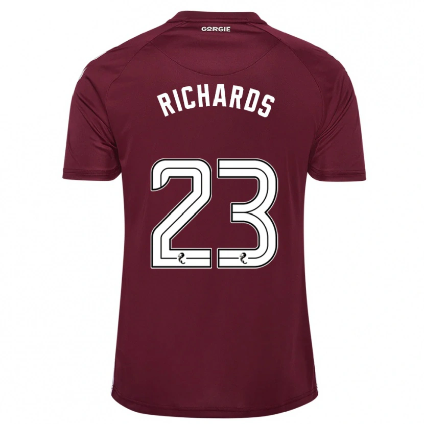 Danxen Damen Jackie Richards #23 Burgunderrot Weiß Heimtrikot Trikot 2025/26 T-Shirt Schweiz