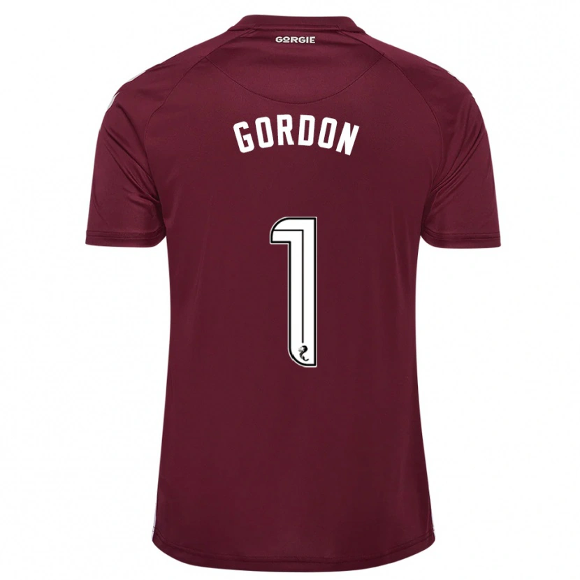 Danxen Damen Craig Gordon #1 Burgunderrot Weiß Heimtrikot Trikot 2025/26 T-Shirt Schweiz
