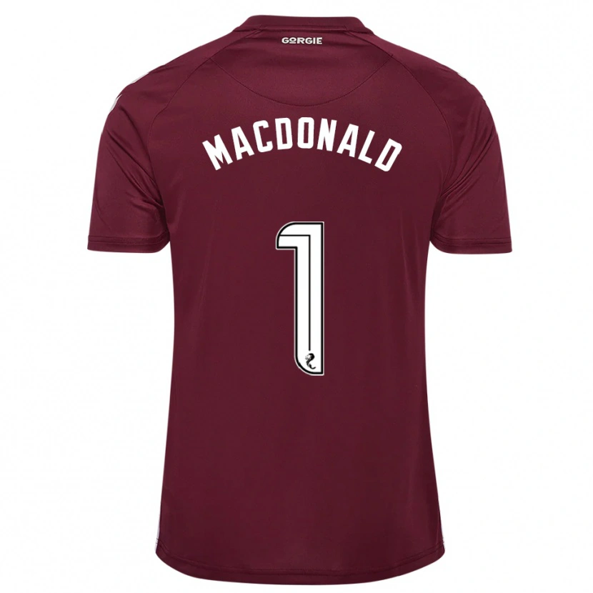 Danxen Damen Jamie Macdonald #1 Burgunderrot Weiß Heimtrikot Trikot 2025/26 T-Shirt Schweiz