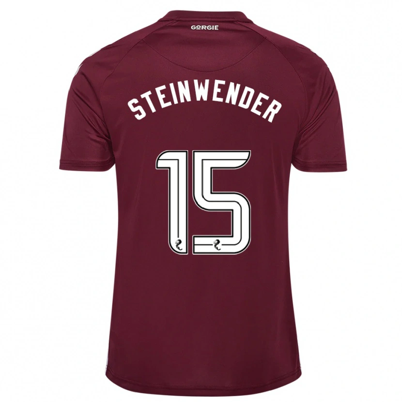 Danxen Damen Michael Steinwender #15 Burgunderrot Weiß Heimtrikot Trikot 2025/26 T-Shirt Schweiz
