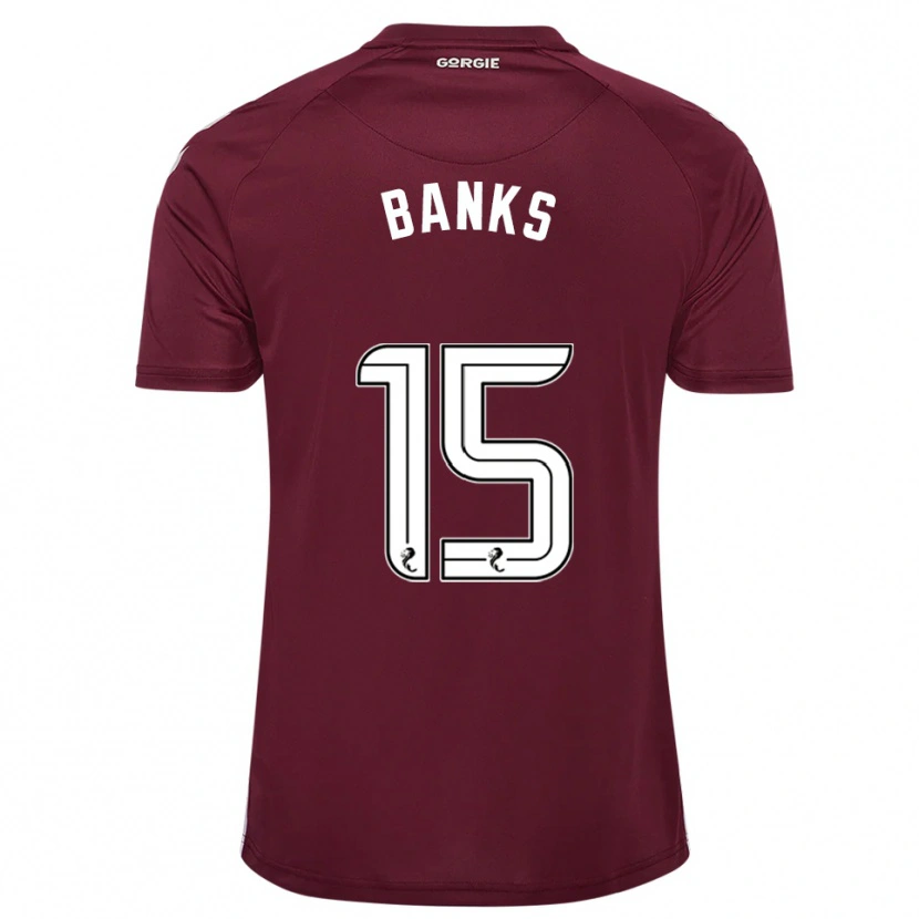 Danxen Damen Euan Banks #15 Burgunderrot Weiß Heimtrikot Trikot 2025/26 T-Shirt Schweiz