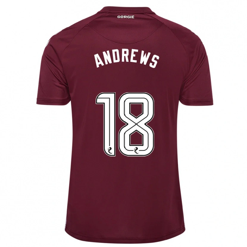 Danxen Damen Joely Andrews #18 Burgunderrot Weiß Heimtrikot Trikot 2025/26 T-Shirt Schweiz