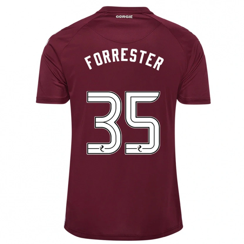 Danxen Damen Adam Forrester #35 Burgunderrot Weiß Heimtrikot Trikot 2025/26 T-Shirt Schweiz