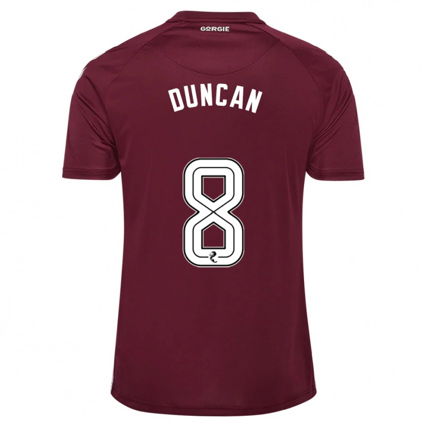 Danxen Damen Ryan Duncan #8 Burgunderrot Weiß Heimtrikot Trikot 2025/26 T-Shirt Schweiz