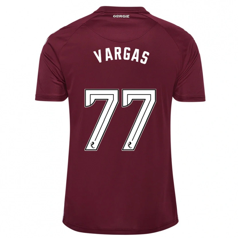 Danxen Damen Kenneth Vargas #77 Burgunderrot Weiß Heimtrikot Trikot 2025/26 T-Shirt Schweiz