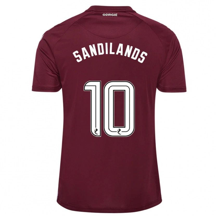 Danxen Damen Callum Sandilands #10 Burgunderrot Weiß Heimtrikot Trikot 2025/26 T-Shirt Schweiz
