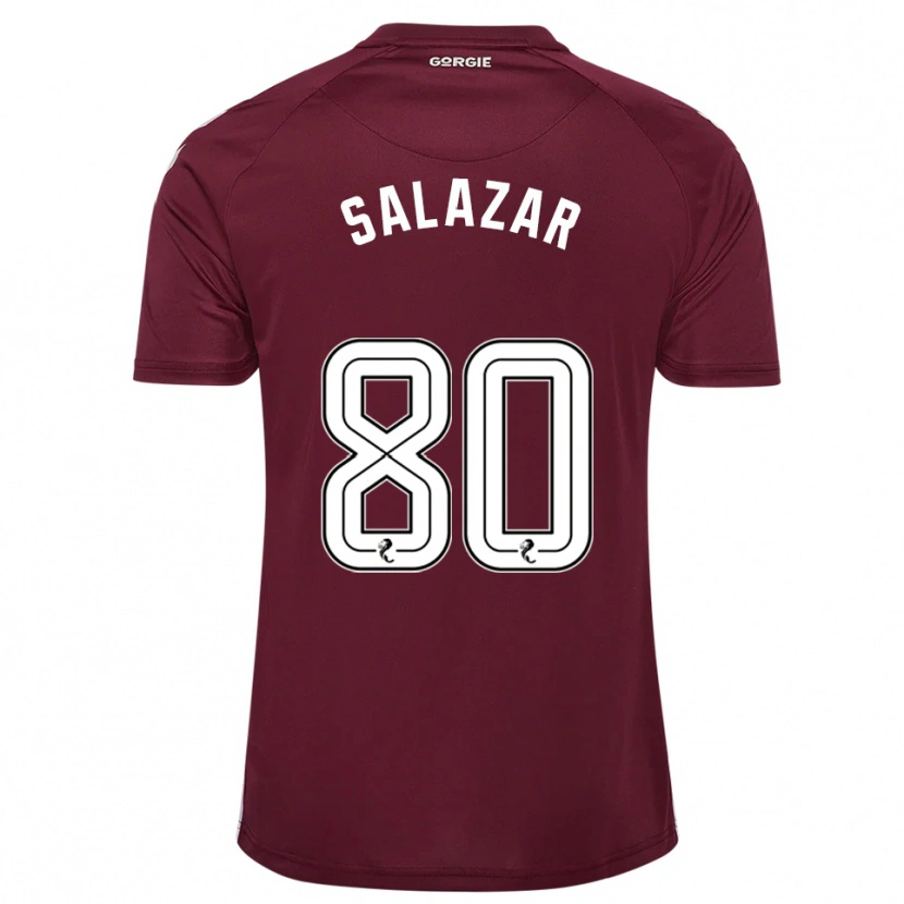 Danxen Damen Andrés Salazar #80 Burgunderrot Weiß Heimtrikot Trikot 2025/26 T-Shirt Schweiz