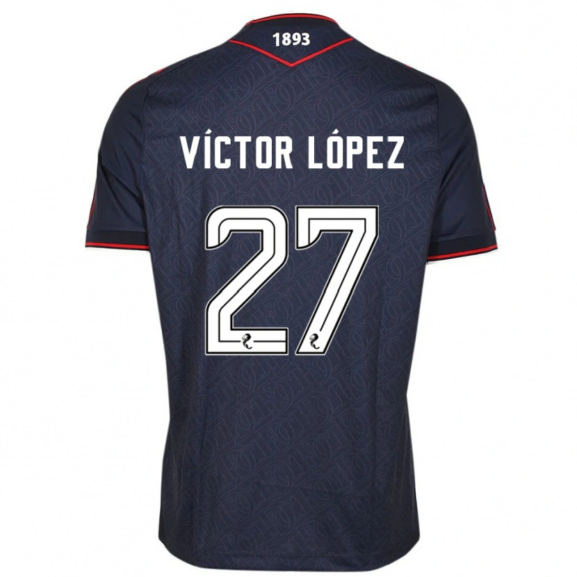 Danxen Damen Víctor López #27 Marine Weiß Heimtrikot Trikot 2025/26 T-Shirt Schweiz
