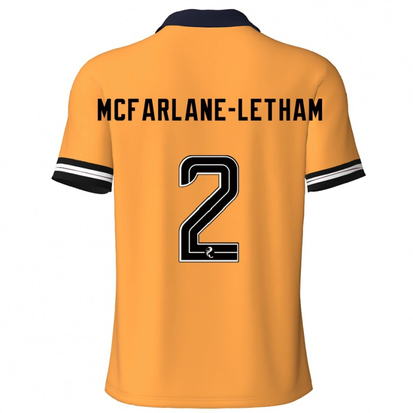 Danxen Damen Jay Mcfarlane-Letham #2 Gelb Schwarz Heimtrikot Trikot 2025/26 T-Shirt Schweiz
