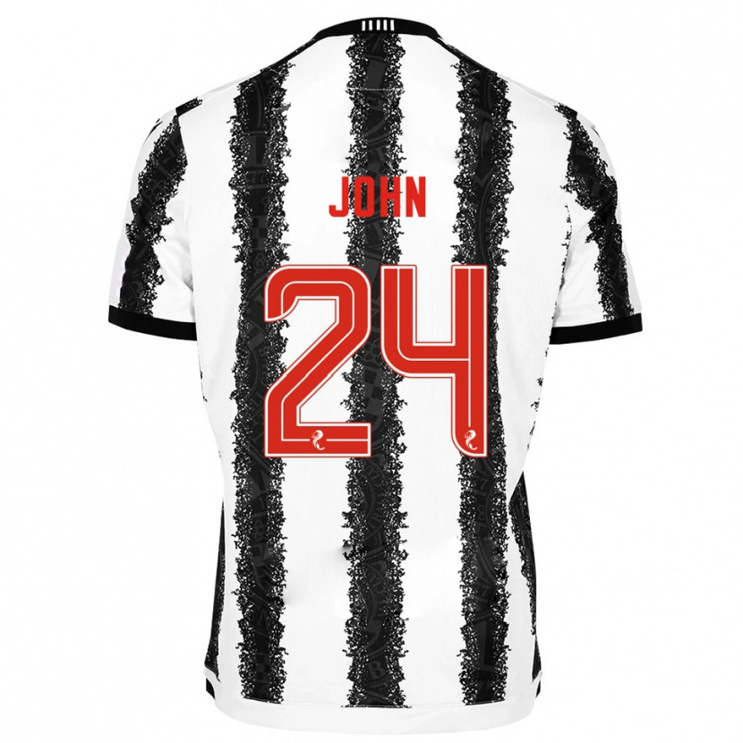 Danxen Damen Declan John #24 Weiß Schwarz Heimtrikot Trikot 2025/26 T-Shirt Schweiz