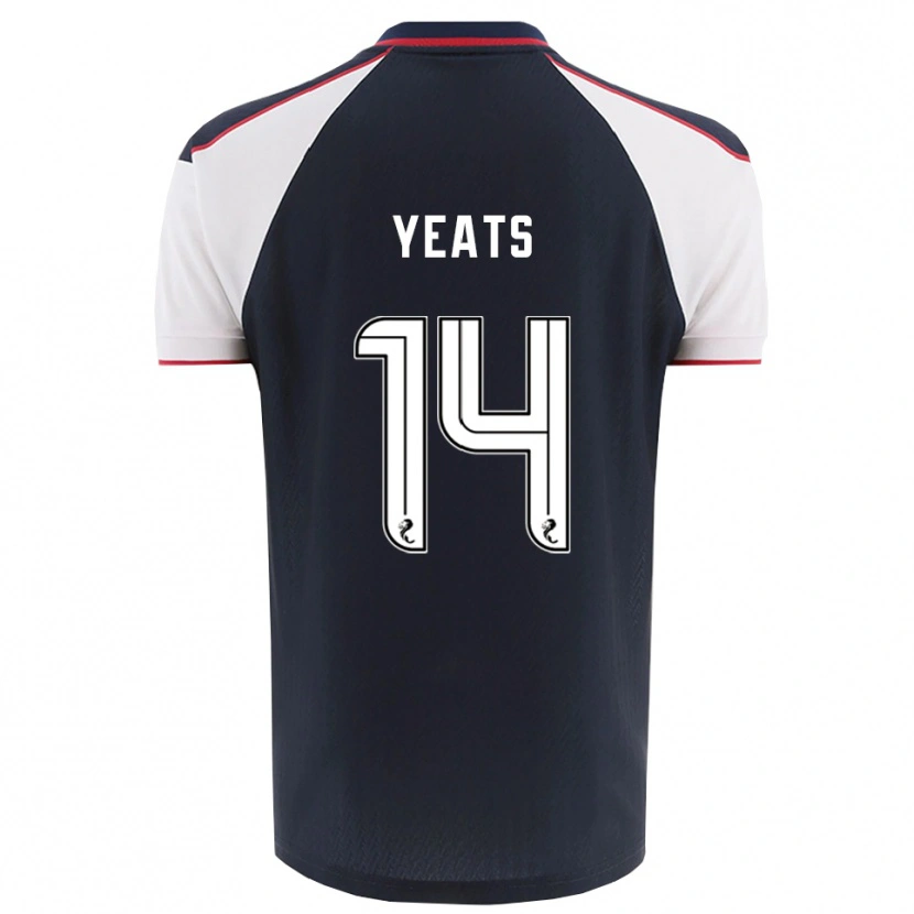 Danxen Damen Finn Yeats #14 Marine Weiß Heimtrikot Trikot 2025/26 T-Shirt Schweiz